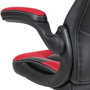 Flash Furniture X10 High-Back LeatherSoft Racing Style Gaming Chair with Flip-Up Arms, Ergonomic Padded Swivel Computer Chair, Red/Black - Image 10
