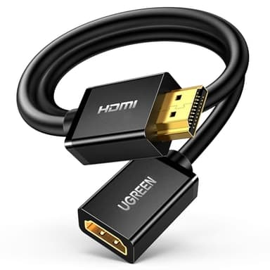 UGREEN HDMI Extension Cable 4K HDMI Extender 1.5FT Male to Female Adapter Cord Compatible with Roku TV Stick PS5 PS4 Xbox Laptop PC Nintendo Switch 2 Blu Ray Player Google Chromecast Wii U HDTV - Image 1