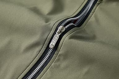 URBANFIND Men's Slim Fit Lightweight Sportswear Jacket Casual Bomber Jacket US 2XL Avocado Green - Image 3