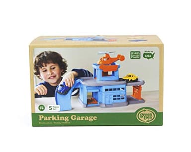 Green Toys Parking Garage - 5 Piece Pretend Play, Motor Skills, Language & Communication Kids Role Play Toy Playset. No BPA, phthalates, PVC. Dishwasher Safe, Recycled Plastic, Made in USA. - Image 4