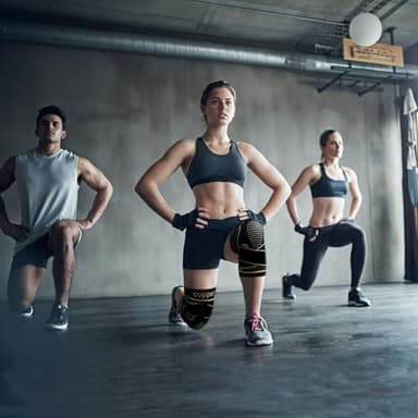 Copper Knee Braces with Strap for Knee Pain Women and Men(2 Pack), Knee Compression Sleeve for Arthritis, ACL, Meniscus Tear, Joint Pain Relief, Knee Support for Working, Running, Weightlifting(XL) - Image 5