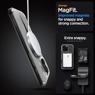 Spigen for iPhone 16 Pro Max Case, Ultra Hybrid MagFit [Anti-Yellowing] [Compatible with Magsafe] - Carbon Fiber - Image 7