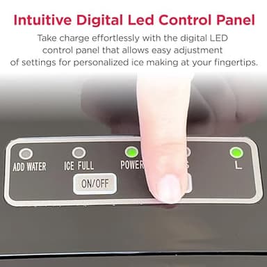 Frigidaire 26 Lbs per Day Portable Compact Maker, Ice Making Machine, Stainless, Medium - Image 7