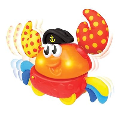 winfun: Shakin 'N Wobble Crab - Lights & Sounds Motion Toy, Button Activated Sideways Crab Walk, Flashing Lights, Sensory Toy, Baby Toddler Ages 9mo+ - Image 2