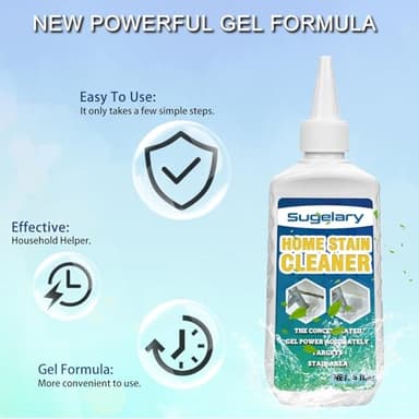 Sugelary Mold Stain Cleaner Gel, 5 fl oz Multi Home Stain Cleaning Gel for Washing Machine Seals, Fridge Gaskets, Tile Grout, Sink and Bathroom Use - Image 4