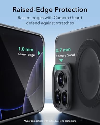 ESR for iPhone 16 Pro Max Case, Compatible with MagSafe, Camera Protection, Shockproof Thin Cover, Resists Yellowing and Scratche, Magnetic Phone Case for iPhone 16 Pro Max, Zero Serie, Frosted Black - Image 7