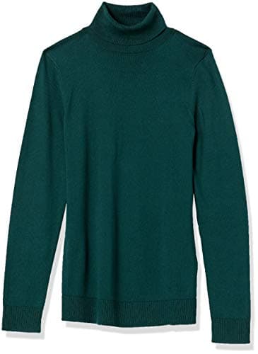 Amazon Essentials Women's Classic-Fit Lightweight Long-Sleeve Turtleneck Sweater (Available in Plus Size), Forest Green, X-Large - Image 9