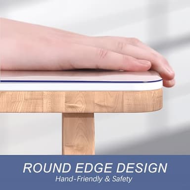 Vicwe 36 x 66 Inch Clear Table Cover Protector,1.5mm Thick Clear Table Protector, Rectangle Waterproof Plastic Table Cover, Scratch Proof and Easy Cleaning for Dining Room Table - Image 3