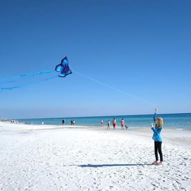 Simxkai 3 Pack Kites-Rainbow Delta Kite, Red Octopus, Blue Butterfly, Easy to Fly for Kids & Adults - Image 6