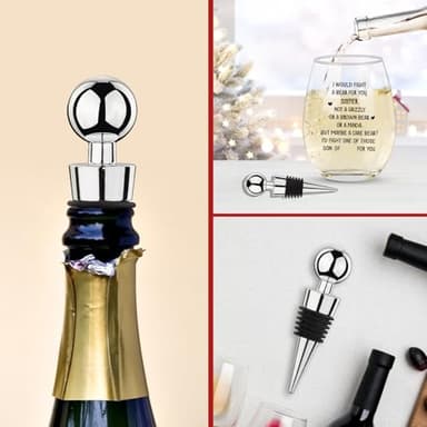 Ithmahco Mothers Day Gifts For Sisters, 16oz Sister's Stemless Wine Glasses - Sister Mother's Day Gift Ideas, Sisters Gifts From Brother (I Would Fight A Bear For You, Sister) - Image 7