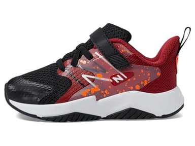 New Balance Baby ITRAVWB2 Running Shoe, Black/True Red/Blaze Orange, 2 Wide US Unisex Infant - Image 4