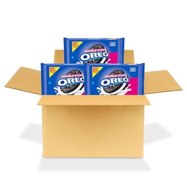 OREO Double Stuf Chocolate Sandwich Cookies, Family Size, 3 Packs - Image 14