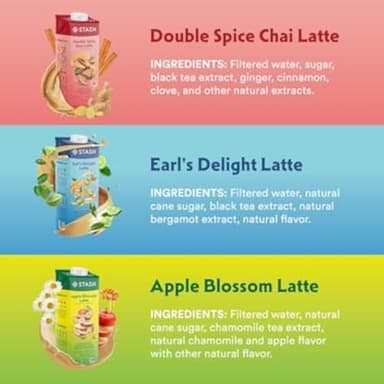 STASH Apple Blossom Latte Concentrate - Barista Style Caffeinated Latte Tea Beverage - Crafted in Oregon - Plant Based and Dairy-Free, Serve Hot or Iced, 32 fl oz (Pack of 6) - Image 7