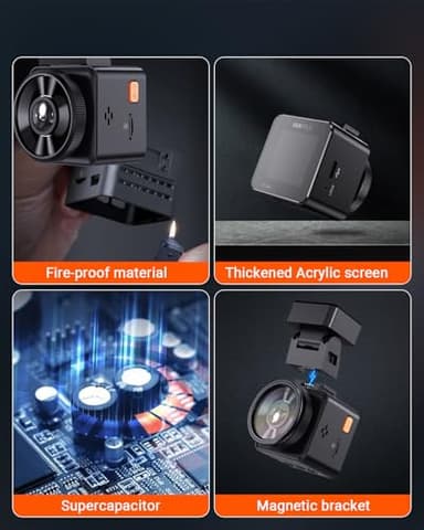 Vantrue E1 Lite 1080P WiFi Mini Dash Cam with GPS and Speed, Free App, Voice Control Detachable Dash Camera, 24 Hours Parking Mode, Night Vision, Motion Detection, Loop Recording, Support 512GB Max - Image 8