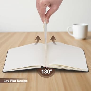 ViVin Lined Journal Notebooks for Work, 192 Pages, Medium 5.5 x 8.3 inch, College Ruled, A5 Hardcover Journaling Notebooks for Work, 3 Pack Bulk - Image 5