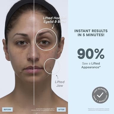 NuFACE MINI+ Microcurrent Facial Device Kit - FDA Cleared Face Sculpting & Skin Tightening Device to Contour, Lift & Tone + Microcurrent Gel Activator & Silk Creme - Sandy Rose - Image 3