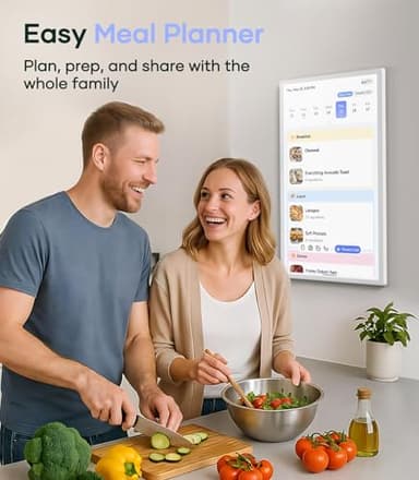 Cozyla Mate Digital Calendar+ 2: 32 Inch Wall Touch Screen Chore Chart Customize Dashboard Smart Electronic Calendar for Family Schedules Meal Planner Supports All Google Play Apps Wall Mount White - Image 5