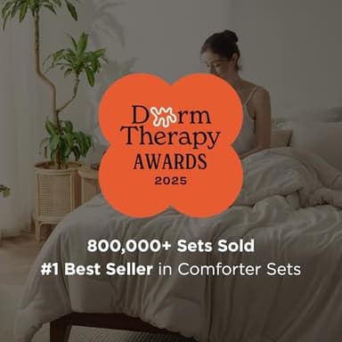 Bedsure Queen Comforter Set - Grey Soft Bedding for All Seasons, Cationic Dyed Bed Set, 3 Pieces, 1 Queen Size Comforter (90"x90") and 2 Pillow Shams (20"x26"+2") - Image 2