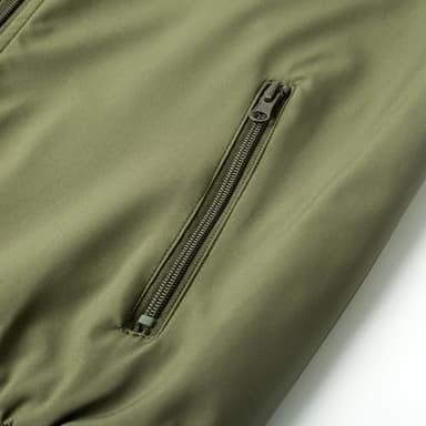 URBANFIND Men's Bomber Jackets Casual Lightweight Windbreaker Fashion Spring Fall Coats US XL Avocado Green - Image 5