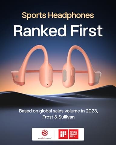 SHOKZ OpenRun Pro - Open-Ear Bluetooth Bone Conduction Sport Headphones - Sweat Resistant Wireless Earphones for Workouts and Running with Premium Deep Base - Built-in Mic, with Hair Band - Image 2