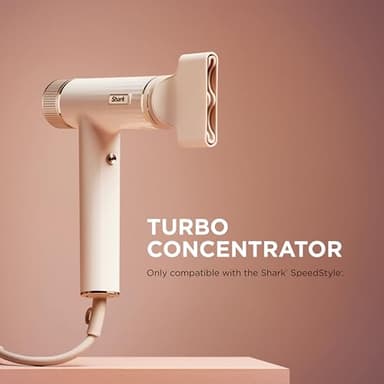 Shark SpeedStyle Essential High-Velocity Dryer with Concentrator, Lightweight, Ionic, No Heat Damage, Best for Straight and Wavy Hair, Silk HD301 - Image 8