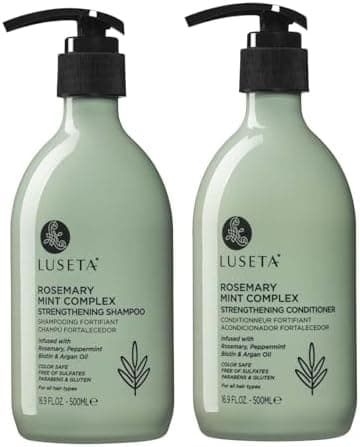 Luseta Rosemary Mint Strengthening Shampoo and Conditioner Provide Nourishment & Smoothness for Thin Hair,Reduce Frizz and Add Shine for All Hair Types 16.9oz×2 - Image 3