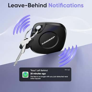 Air Tracker Tag-4 Pack: Smart Bluetooth Tracker Item Finder Work with Apple Find My (iOS only), Luggage Tracker for Kids Keys Wallet Bags Pets, Locator Tracking Device for Home Outdoor Travel Hiking - Image 3