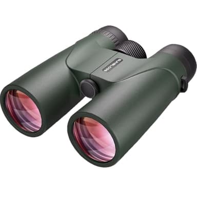 12x42 HD Binoculars for Adults High Powered - Waterproof BAK4 Prism Binoculars for Bird Watching, Hunting, Travel, Hiking & Opera - Super Bright Lightweight Binocular (Green) - Image 1
