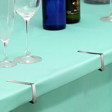 12 Pack Tablecloth Clips - Heavy Duty Picnic Table Clips, Stainless Steel Table Cloth Cover Clamps, Table Cloth Holders Ideal for Restaurant Picnics Marquees Weddings Graduation Party - Image 4