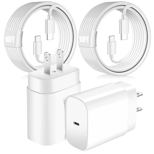 Samsung Fast Charger 2Pack 10FT Long USB C Samsung Charger Fast Charging Cord 25W USB C Chargers Fast Charging Block,Type C Wall Chargers for SamsungGalaxy S25 Ultra/S25+/S24+/S23/S22/S21/S20/A54/A16 - Image 1