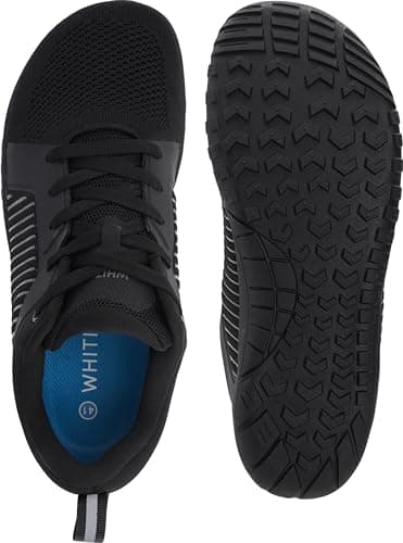 WHITIN Men's Wide Toe Box Trail Running Shoes Barefoot Minimalist Zero Drop Size 12 Cross Training Walking Fitness Lightweight Hiking All Black 45 - Image 6