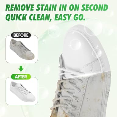 GLOWPOINT White Shoe Cleaner Foam – 6.76 oz Sneaker Cleaning Kit with Brush & Towel – Foam Shoe Cleaner for White Sneakers, PU Leather, Mesh & Fabric - Image 4