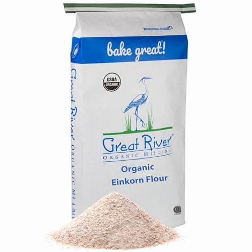 Great River Organic Milling Organic Einkorn Flour | Ancient Heirloom Wheat | Non-GMO | High-Protein | Nutrient-Dense | Kosher | Healthier Alternative to All-Purpose Flour - Image 1