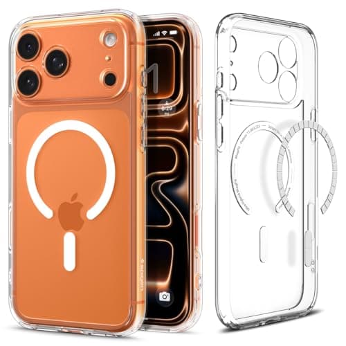 Spigen for iPhone 17 Pro Max Case, Ultra Hybrid MagFit [TPU Covered Camera Control] [Anti-Yellowing] [Compatible with Magsafe] - Clear - Image 1