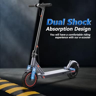 Electric Scooter for Adults, 8.5"/10" Tires, 19/22Mph, 350W/500W Motor, 21-28 Miles Range, Folding E-Scooter with Dual Suspension,APP(V1/SPRO/MAX/PRO) - Image 4