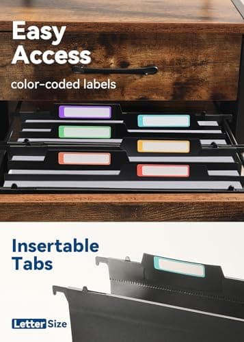 SortRax Plastic High Capacity Hanging File Folders, 4" Expanding Pocket with Movable Dividers, Heavy Duty for Filing Cabinet, Insertable Tabs, Letter Size - 6 Pack - Image 4