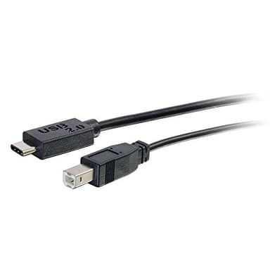 C2G USB Cable, USB 2.0 Cable, USB C to B Cable, Black, 3 Feet (0.91 Meters), Cables to Go 28858 - Image 2