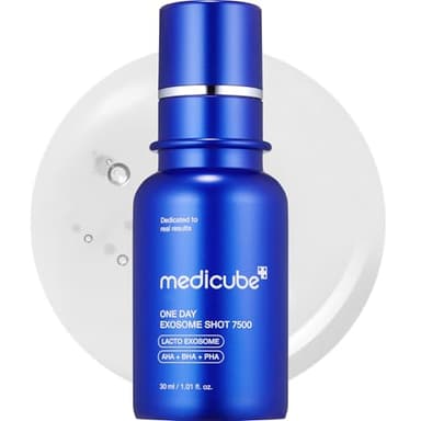 medicube Zero Exosome Shot 7,500 PPM Spicule Facial Serum | Liquid Skin Booster Serum | Exosome, AHA+BHA+PHA | Pore Care, Dead Skin Cells, Skin Texture | Korean Skin Care 1.01 fl.oz - Image 1
