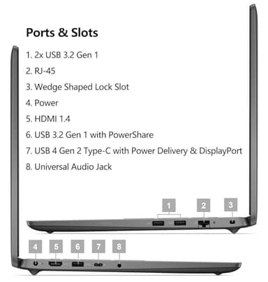 Dell Latitude 3550 Laptop Computer for Business Work, Intel 12-Core Ultra 5 135U (Beat i7-1355U), 32GB DDR5 RAM, 1TB PCIe SSD, 15.6" FHD, WiFi 6, Backlit Keyboard, Fingerprint Reader, Windows 11 Pro - Image 8