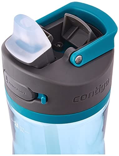 Contigo Ashland 2.0 Leak-Proof Water Bottle with Lid Lock and Angled Straw, Dishwasher Safe, Interchangeable Lid, 2-Pack, 24oz, Juniper/Sake - Image 4