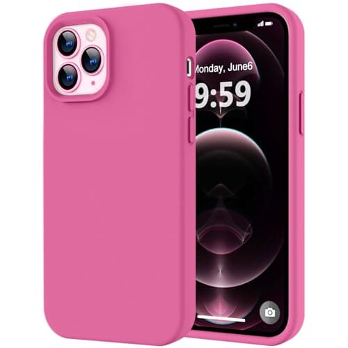 LOVE 3000 Compatible with iPhone 12 Pro Max Phone Case | Thickening 2.1 MM Liquid Silicone | Anti-Scratch Microfiber Lining | Full-Body Duty Heavy Protection Case for Men, Pitaya - Image 1