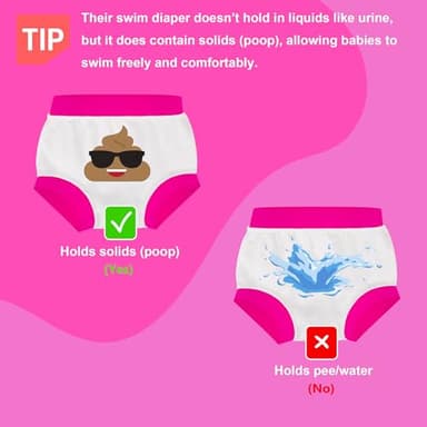 BIG ELEPHANT Reusable Baby Swim Diapers 3pcs– Adjustable, Easy-Wash Swimming Diaper – Soft, Breathable, Waterproof Swim Wear for Boys, 2T - Image 3