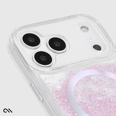 Case-Mate Soap Bubble iPhone 17 Pro Max Case [Compatible with MagSafe] - Liquid Glitter Phone Case with 12ft Drop Protection - Premium Magnetic Cover for iPhone 17 Pro Max - Iridescent Waterfall - Image 7
