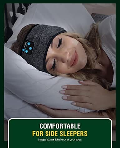 Lavince Headphones Headband, Sleeping Headphones Bluetooth Headband for Side Sleepers - Reduce Snoring Disturbance Headphones for Sleeping,Sports Wireless Sleep Headphones for Women Men Mom Dad - Image 4