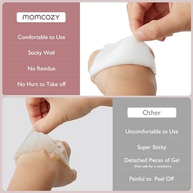 Momcozy Hydrogel Nipple Pads with Soothing Lanolin, Soothies Gel Nursing Pads Provide Instant Cooling Relief, Breastfeeding Essentials, 6 PCS - Image 6