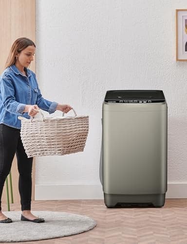 Portable Washing Machine - 2.0 Cu.ft Portable Washer Full-Automatic With LED Display, Compact Washer Ideal for Apartments, Homes, and Dorms, 10 Wash Cycles, Low Noise, IPX4 - Image 8