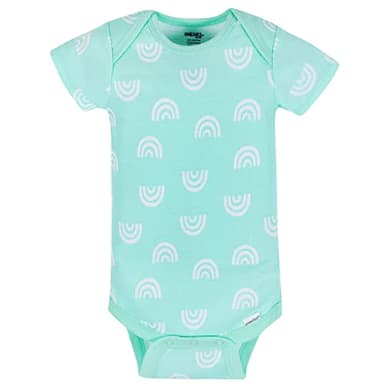 Onesies Brand Baby Girl's 8-Pack Short Sleeve Mix & Match Bodysuits, Rainbows, 3-6 Months - Image 3