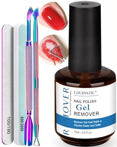 Gel Nail Polish Remover,Gel Remover for Nails No Need to Soak or Wrap, Quickly Remove Nail Polish in 2-5 Minutes, Professional Nail Remover Kit - Image 1