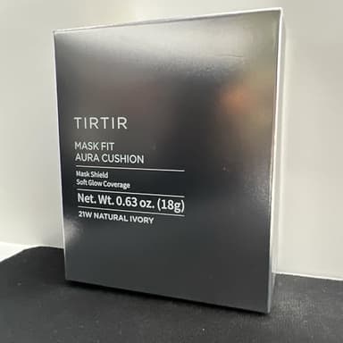 TIRTIR Mask Fit Aura Silver Cushion Foundation | Semi-glow Finish, Natural Coverage, Moisturizing, Lightweight, Korean cushion foundation (#21W Natural Ivory, Full Size, 0.63 Fl Oz) - Image 7
