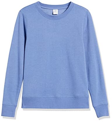 Amazon Essentials Women's Fleece Crewneck Pullover Sweatshirt (Available in Plus Size), Blue, Large - Image 8